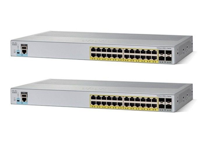 High Performance 24 Port Poe Ethernet Switch WS-C2960L-24PS-AP Full & Half Duplex