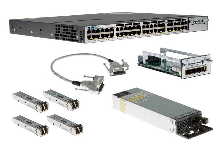 Cisco Gigabit Ethernet 48 Port PoE IP Base Internet Switch WS-C3750X-48P-S