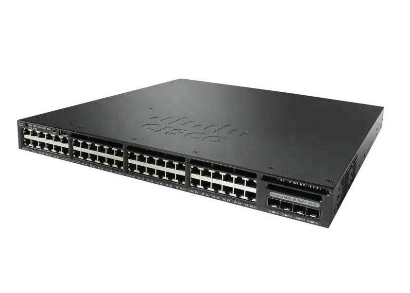 Rack Mount Gigabit LAN Switch WS-C3650-48FWQ-S 48 X 10/100/1000 POE+ Ethernet Ports