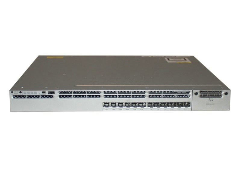 12 SFP Port IP Base Gigabit Lan Switch10GE WS-C3850-12S-S 1 RU Enclosure Type