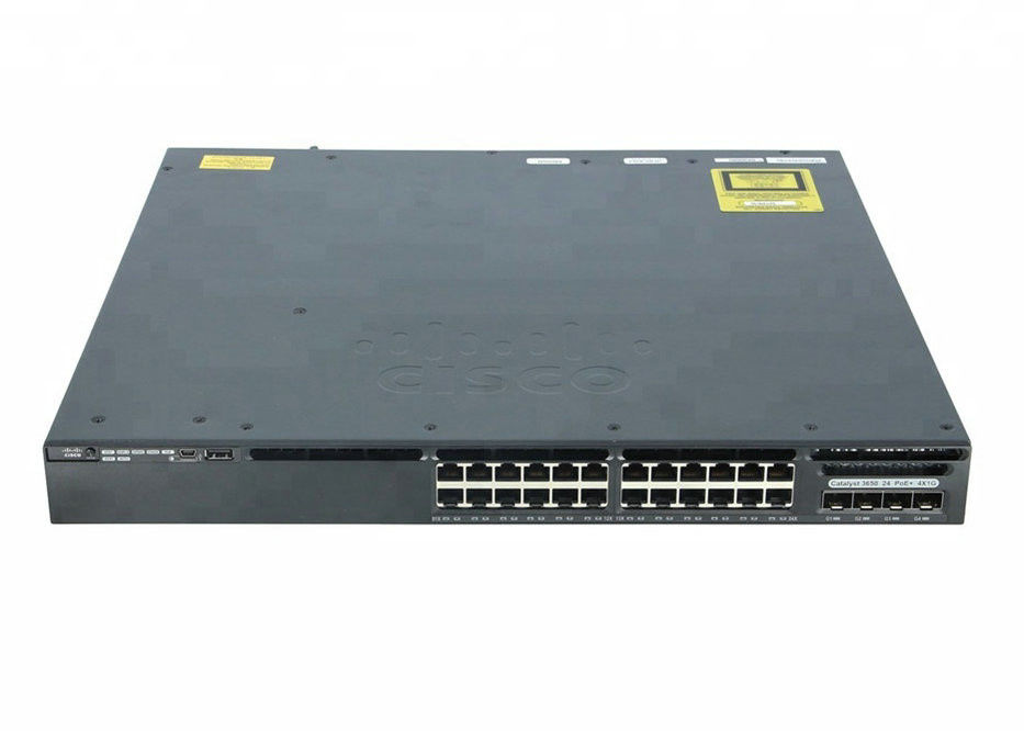 24 Port Data 2x10G Uplink Cisco Original Gigabit Ethernet Switch WS-C3650-24TD-E 10 100 1000Mbps IP Service Switch